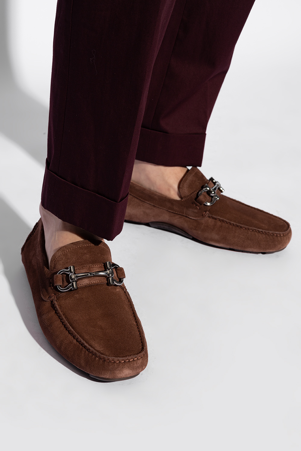 Moccasin with Gancini ornament - Men | Ferragamo